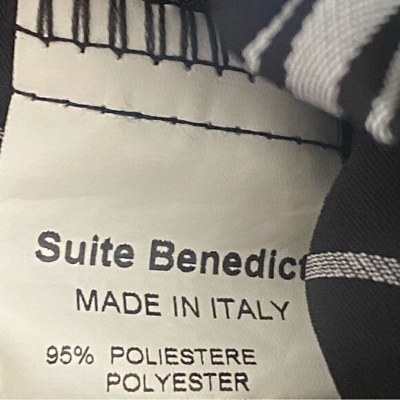 Suite Benedict made in Italy striped high waisted wide leg pants - Picture 4 of 12